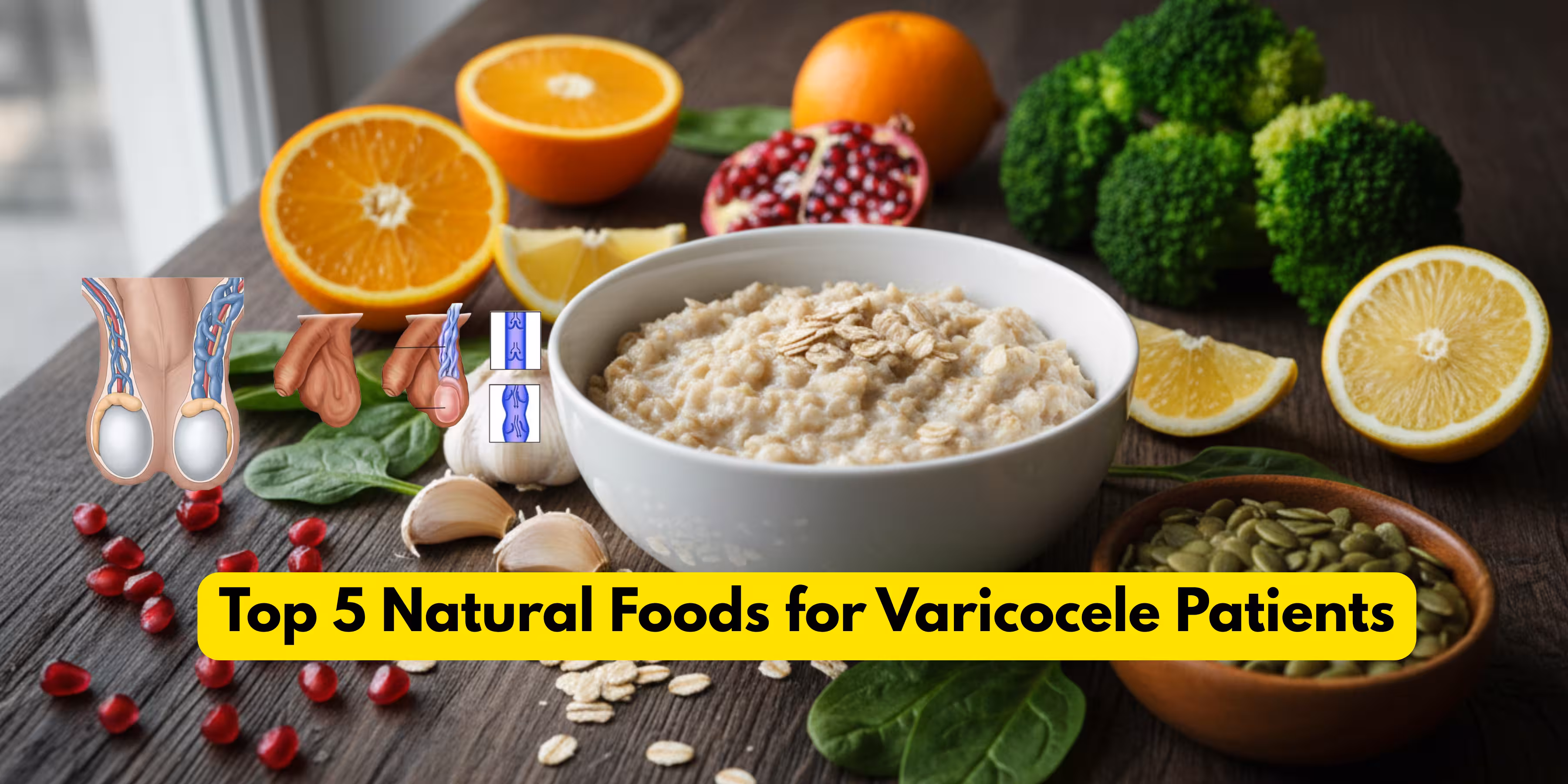 Top 5 Natural Foods for Varicocele Patients