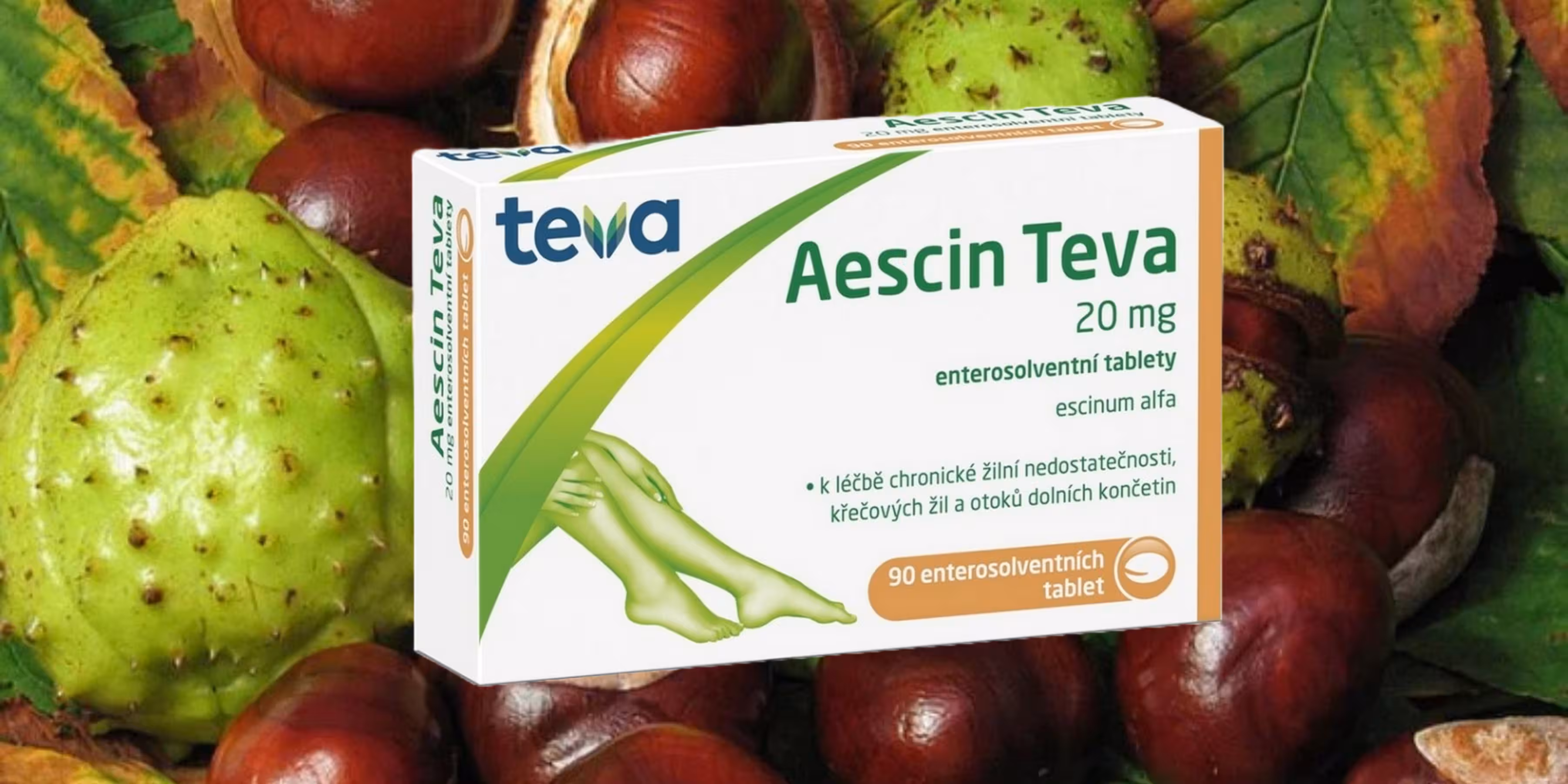 Horse chestnut seeds with shell and peeled showing aescin content on dark wooden surface